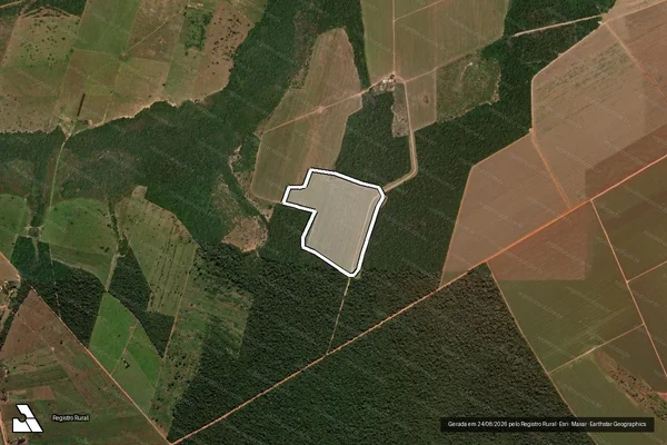 Imagem de satélite de Infração da Flora em São José do Rio Claro - MT