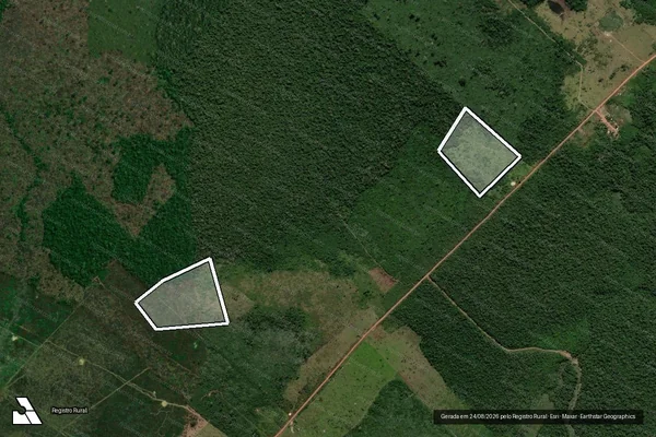 Imagem de satélite de Infração da Flora em Novo Aripuanã - AM