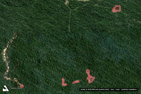 Imagem de satélite de Infração Ambiental em Itaituba - PA