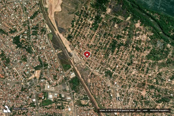 Imagem de satélite — Embargo IBAMA — Infração Ambiental - Marabá/PA
