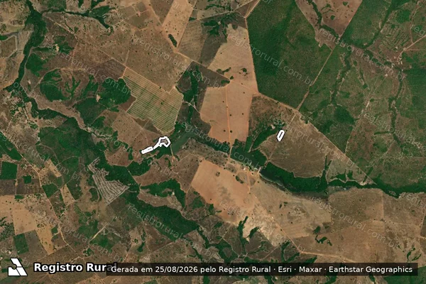 Imagem de satélite de Infração da Flora em Uirapuru - GO