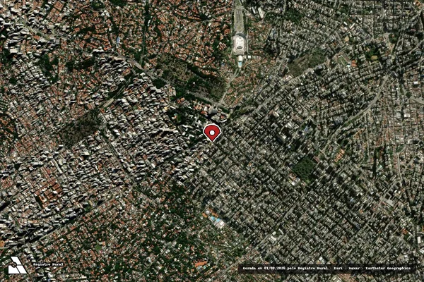 Imagem de satélite de Infração da Fauna em São Paulo - SP (marcador da localização)