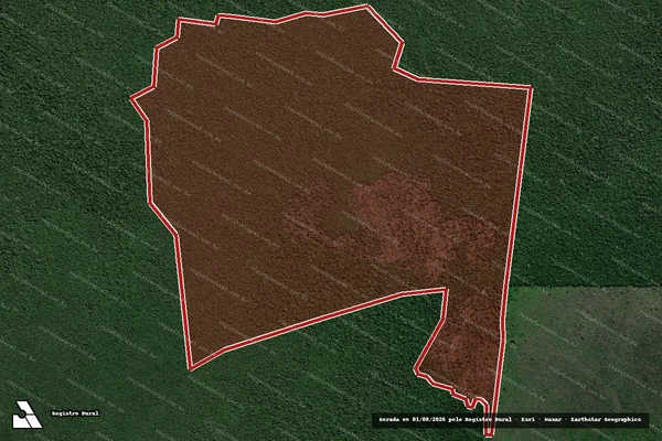 Imagem de satélite de Infração Ambiental em Canutama - AM