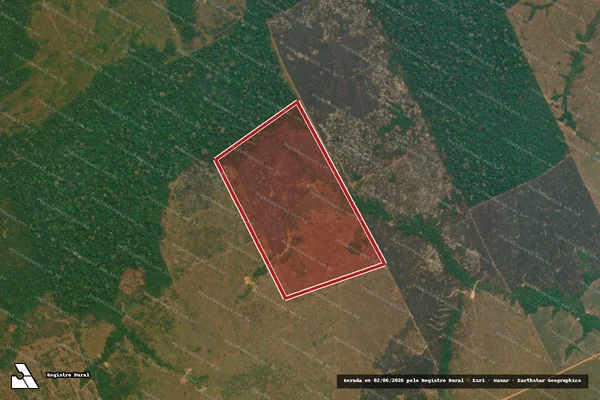 Imagem de satélite de Infração da Flora em Lábrea - AM