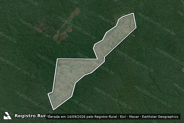Imagem de satélite de Infração Ambiental em Humaitá - AM