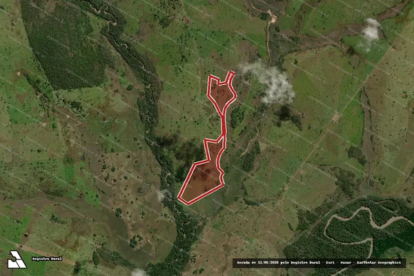 Imagem de satélite de Infração da Flora em Porto Murtinho - MS
