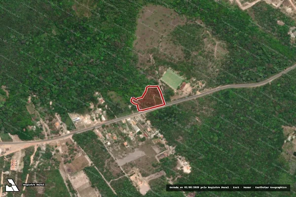 Imagem de satélite de Infração Ambiental em Santarém - PA
