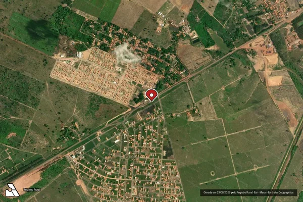 Imagem de satélite — Embargo IBAMA — Infração Ambiental - Açailândia/MA