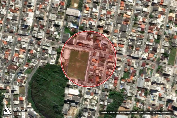 Imagem de satélite de Infração Ambiental em Balneário Camboriú - SC