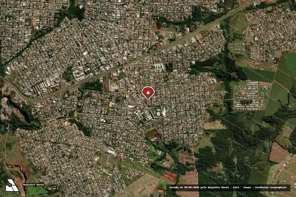 Imagem de satélite — Embargo IBAMA — Infração Ambiental — Cascavel/PR