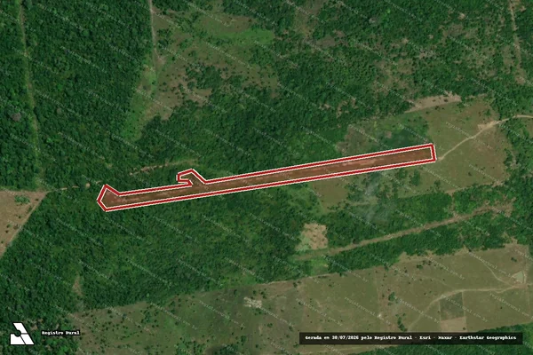 Imagem de satélite de Infração referente a Qualidade Ambiental em Mucajaí - RR