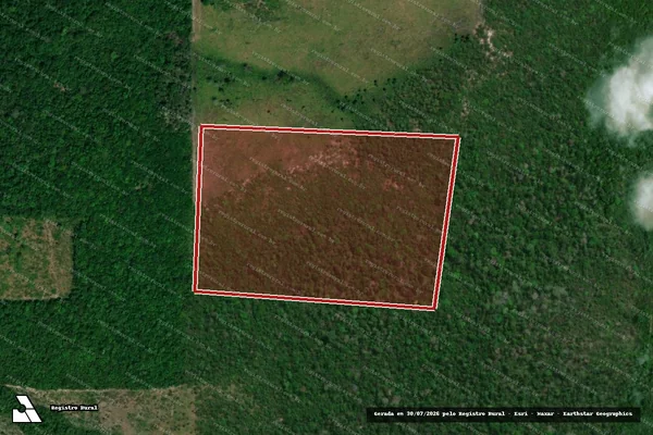 Imagem de satélite de Infração da Flora em Monte Alegre - PA