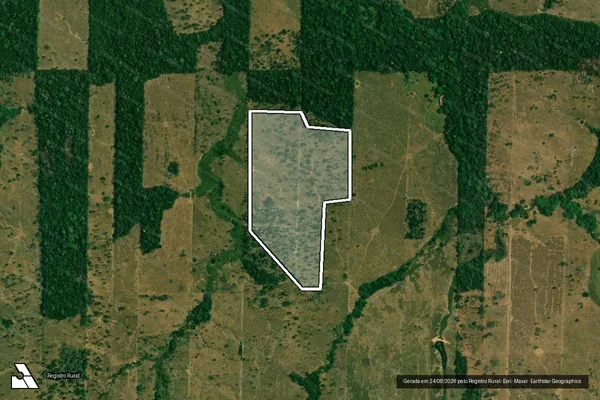 Imagem de satélite de Infração da Flora em Campo Novo de Rondônia - RO