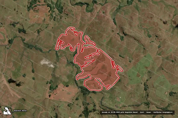 Imagem de satélite — Embargo IBAMA — Infração da Flora — Lages/SC