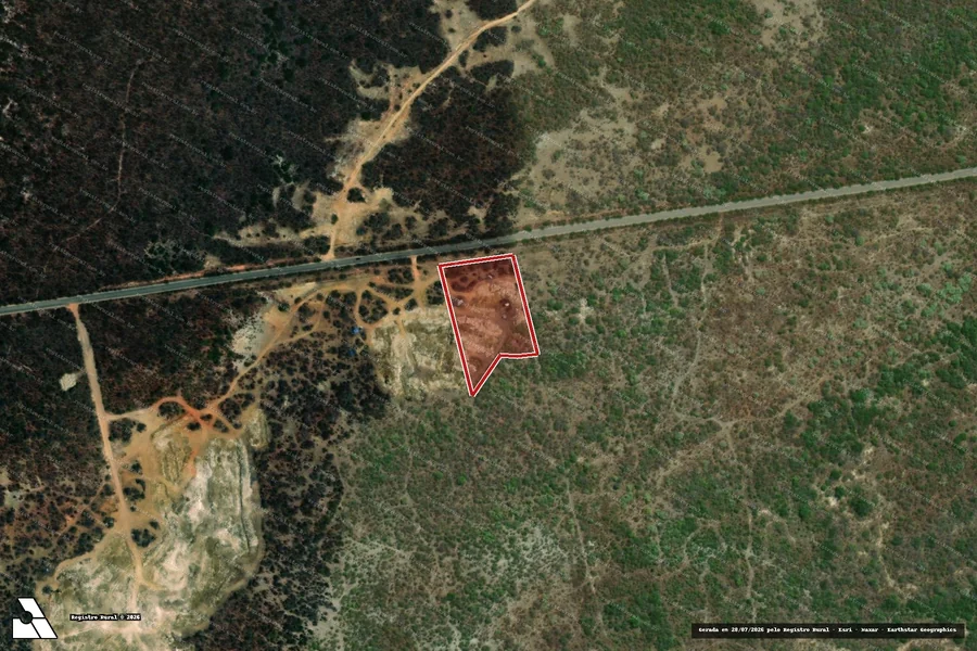 Imagem aérea do item A