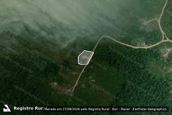 Imagem de satélite de Infração da Flora em Mucajaí - RR