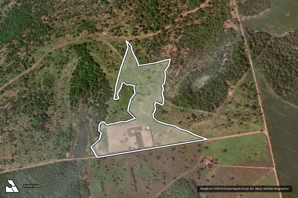 Imagem de satélite de Infração da Flora em Porangatu - GO