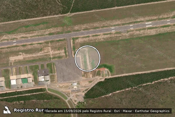 Imagem de satélite — Embargo IBAMA — Infração Ambiental - Luís Eduardo Magalhães/BA