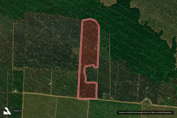Imagem de satélite de Infração Ambiental em Porto Velho - RO