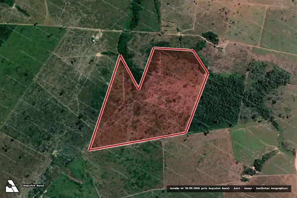 Imagem de satélite de Infração da Flora em Altamira - PA