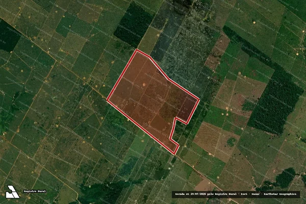 Imagem de satélite de Infração Ambiental em Porto Velho - RO