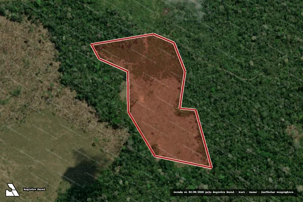 Imagem de satélite de Infração Ambiental em Lábrea - AM