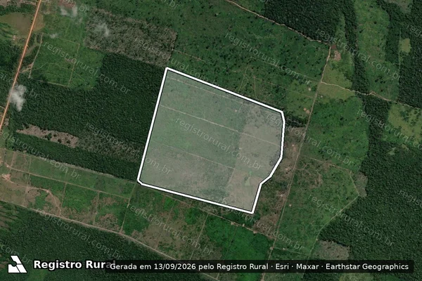 Imagem de satélite de Infração Ambiental em Humaitá - AM