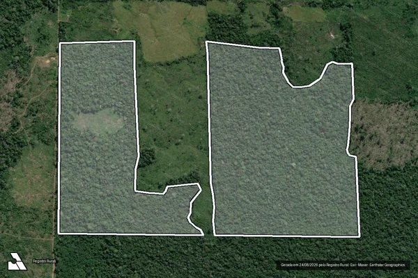 Imagem de satélite de Infração da Flora em Lábrea - AM
