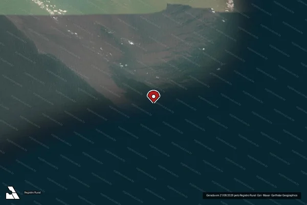 Imagem de satélite de Infração de pesca(Não Classificada-Móvel) em Guaraqueçaba - PR (marcador da localização)