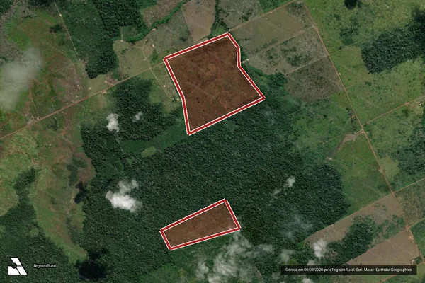 Imagem de satélite de Infração da Flora em Lábrea - AM