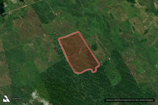 Imagem de satélite de Infração da Flora em Anapu - PA