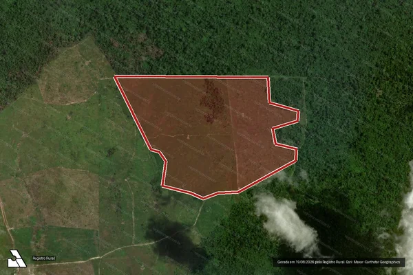 Imagem de satélite de Infração da Flora em São Félix do Xingu - PA