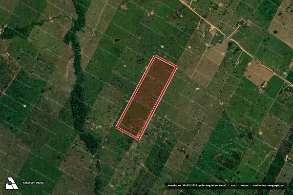 Imagem de satélite de Infração Ambiental em Porto Velho - RO