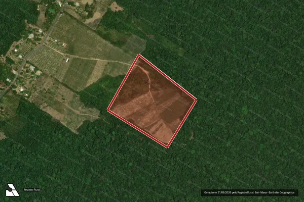Imagem de satélite de Infração Ambiental em Manaus - AM