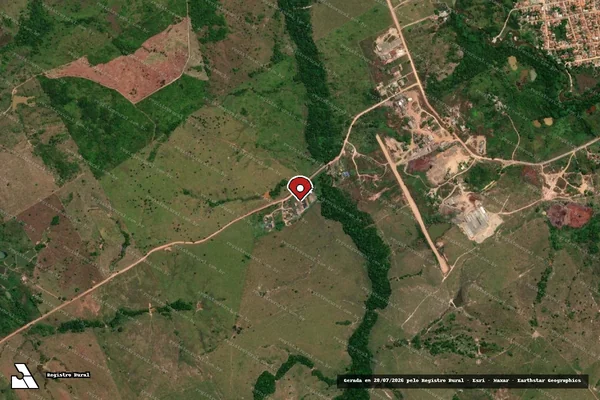 Imagem de satélite — Embargo IBAMA — Infração da Flora — Jacundá/PA