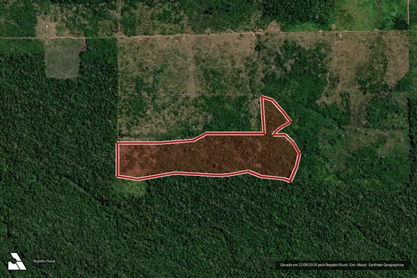 Imagem de satélite de Infração da Flora em Humaitá - AM