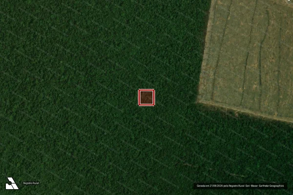 Imagem de satélite de Infração Ambiental em Querência - MT