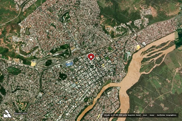 Imagem de satélite de Infração da Fauna em Governador Valadares - MG (marcador da localização)