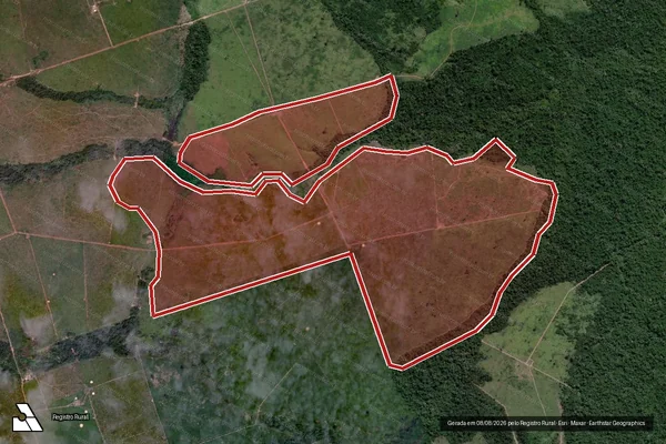 Imagem de satélite de Infração Ambiental em Altamira - PA