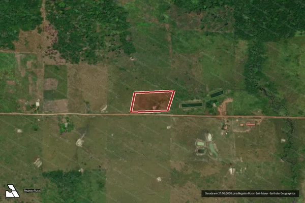 Imagem de satélite de Desmatamento em Rorainópolis - RR