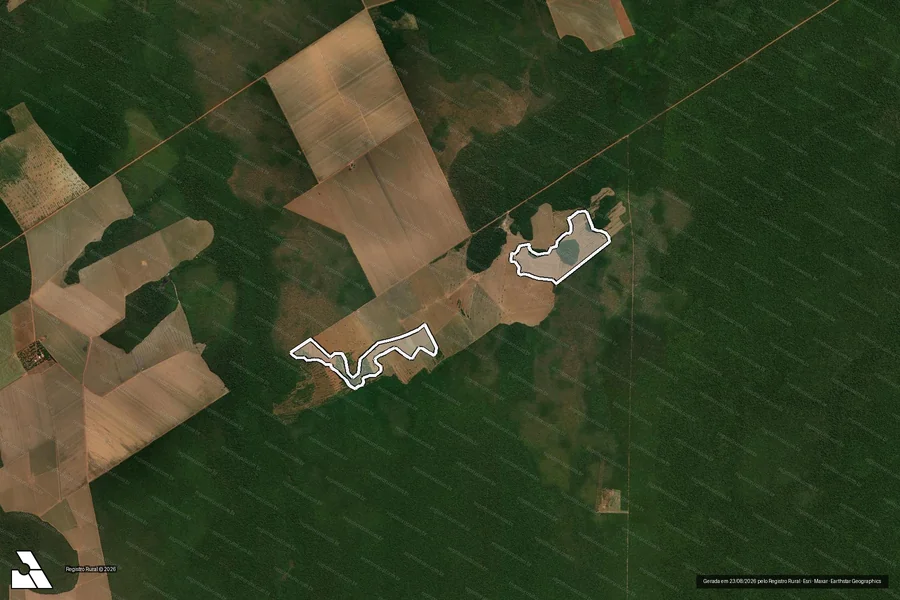 Imagem aérea do item A