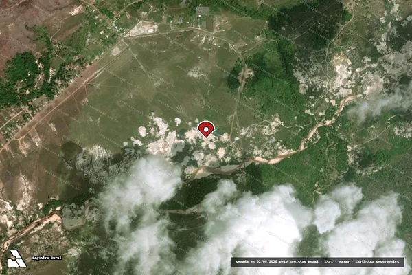 Imagem de satélite — Embargo IBAMA — Infração de Licenciamento(Não Classificada-Móvel) — Amajari/RR