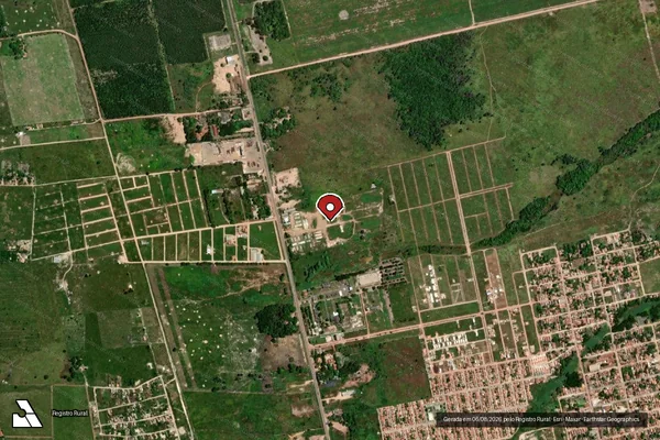Imagem de satélite — Embargo IBAMA — Infração da Flora - Tailândia/PA