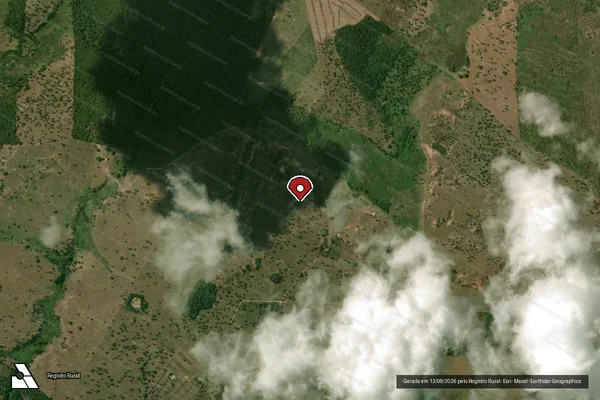 Imagem de satélite de Infração Ambiental em Imperatriz - MA (marcador da localização)