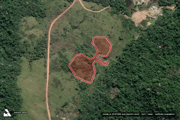 Imagem de satélite de Infração Ambiental em Itaituba - PA