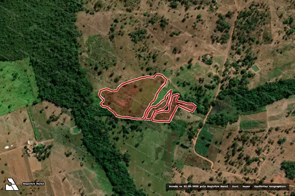Imagem de satélite de Infração Ambiental em Mundo Novo - GO