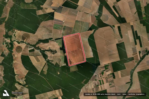 Imagem de satélite de Infração Ambiental em Gaúcha do Norte - MT