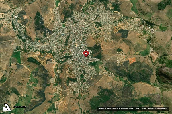 Imagem de satélite — Embargo IBAMA — Infração da Fauna - Mantena/MG