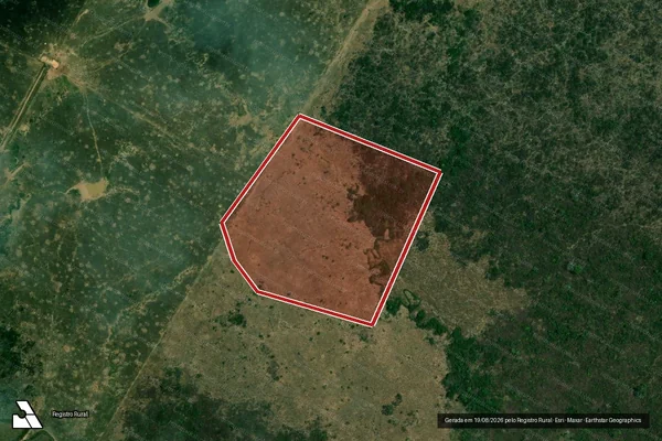 Imagem de satélite de Infração da Flora em Lábrea - AM