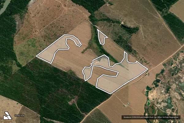 Imagem de satélite de Infração da Flora em Altamira - PA